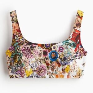 SOLD OUT!!!!  ANAMIKA KHANNA X H&M FLORAL MOTIF COTTON CROP TOP—NWT